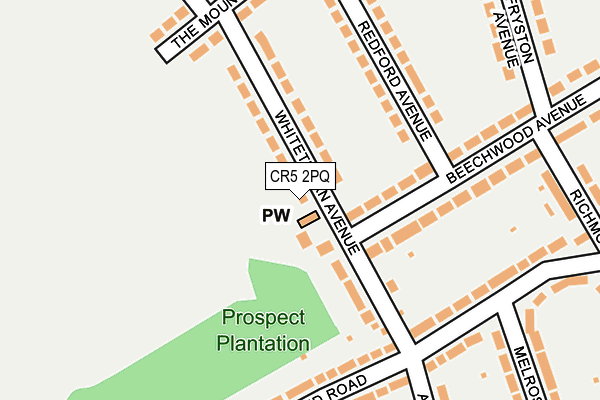 CR5 2PQ map - OS OpenMap – Local (Ordnance Survey)