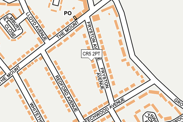 CR5 2PT map - OS OpenMap – Local (Ordnance Survey)