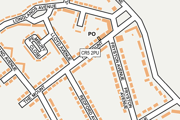 CR5 2PU map - OS OpenMap – Local (Ordnance Survey)