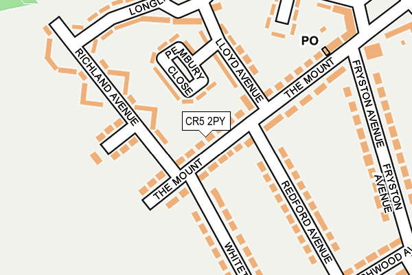 CR5 2PY map - OS OpenMap – Local (Ordnance Survey)