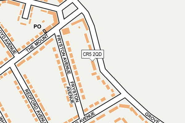 CR5 2QD map - OS OpenMap – Local (Ordnance Survey)