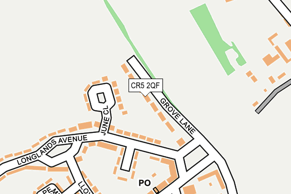 CR5 2QF map - OS OpenMap – Local (Ordnance Survey)