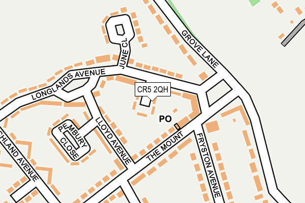 CR5 2QH map - OS OpenMap – Local (Ordnance Survey)