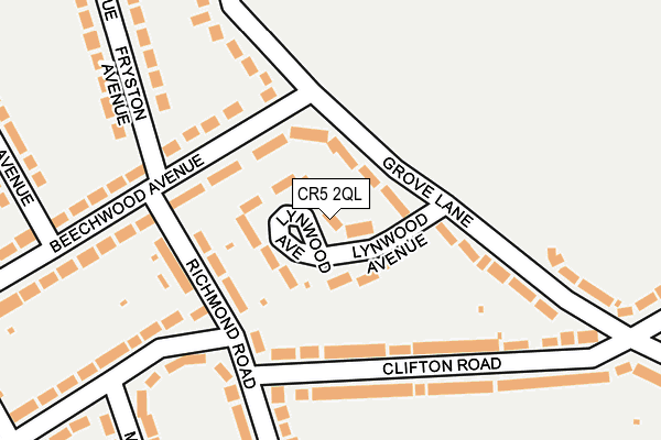 CR5 2QL map - OS OpenMap – Local (Ordnance Survey)