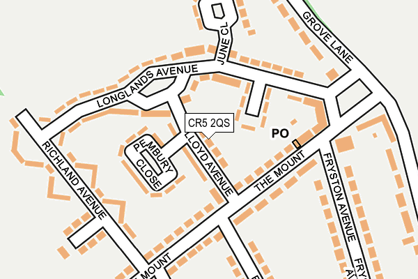 CR5 2QS map - OS OpenMap – Local (Ordnance Survey)