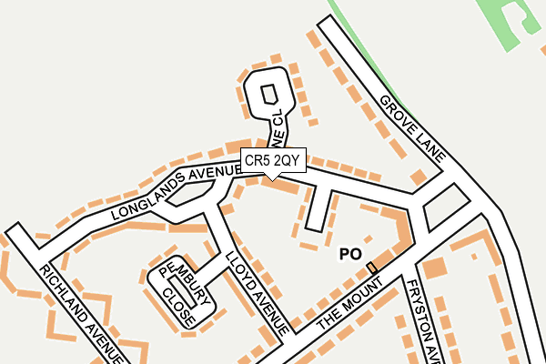 CR5 2QY map - OS OpenMap – Local (Ordnance Survey)