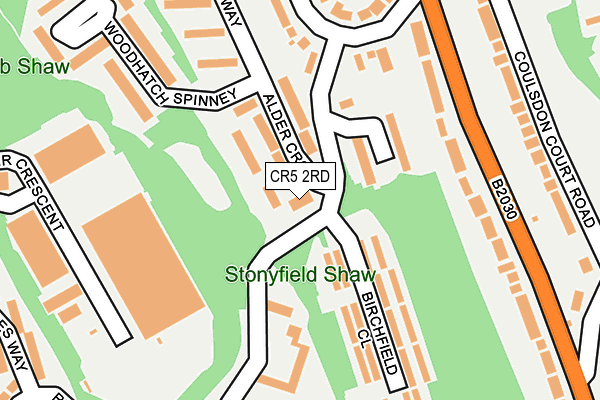 CR5 2RD map - OS OpenMap – Local (Ordnance Survey)