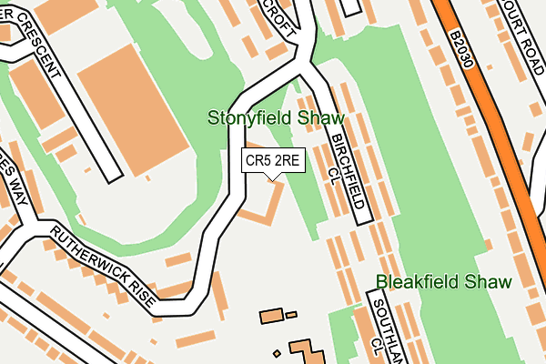 CR5 2RE map - OS OpenMap – Local (Ordnance Survey)