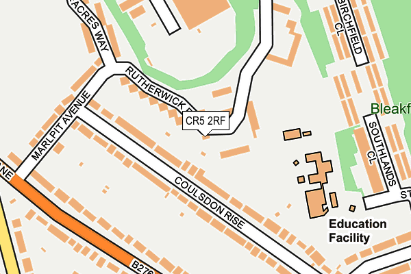 CR5 2RF map - OS OpenMap – Local (Ordnance Survey)