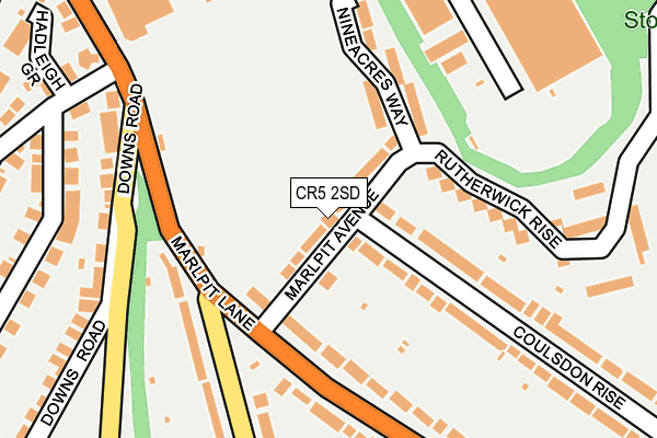 CR5 2SD map - OS OpenMap – Local (Ordnance Survey)