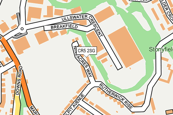 CR5 2SG map - OS OpenMap – Local (Ordnance Survey)