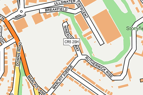 CR5 2SH map - OS OpenMap – Local (Ordnance Survey)