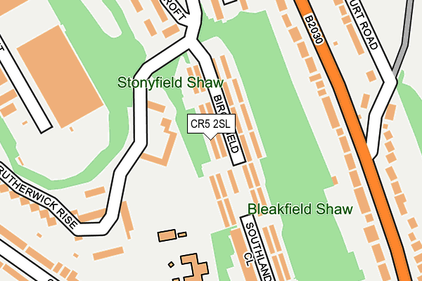 CR5 2SL map - OS OpenMap – Local (Ordnance Survey)