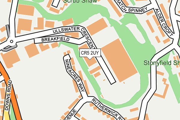 CR5 2UY map - OS OpenMap – Local (Ordnance Survey)
