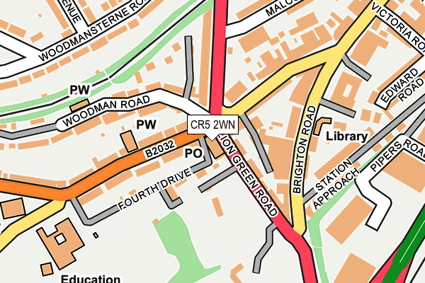 CR5 2WN map - OS OpenMap – Local (Ordnance Survey)