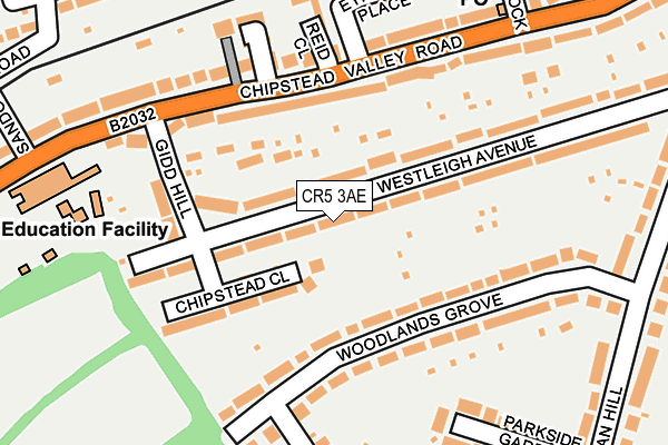 CR5 3AE map - OS OpenMap – Local (Ordnance Survey)