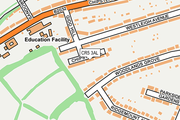 CR5 3AL map - OS OpenMap – Local (Ordnance Survey)