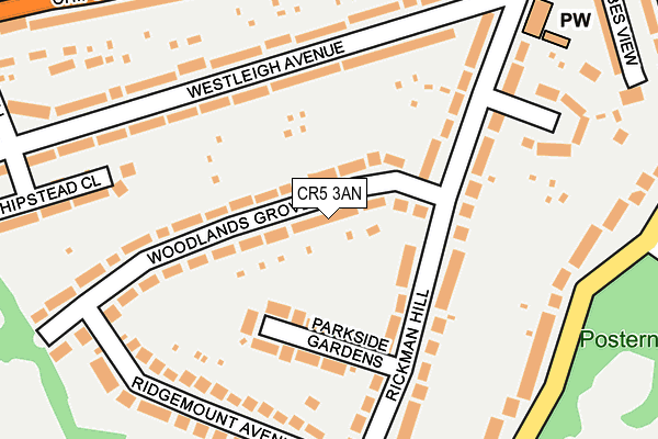CR5 3AN map - OS OpenMap – Local (Ordnance Survey)