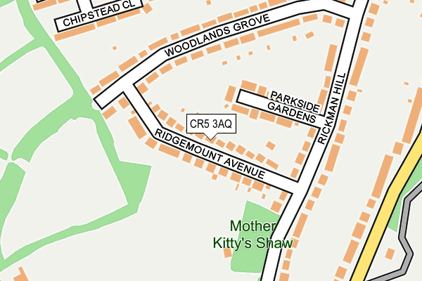 CR5 3AQ map - OS OpenMap – Local (Ordnance Survey)