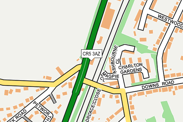 CR5 3AZ map - OS OpenMap – Local (Ordnance Survey)