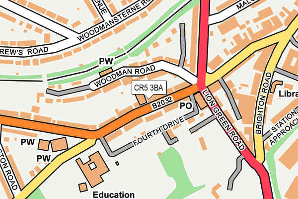 CR5 3BA map - OS OpenMap – Local (Ordnance Survey)