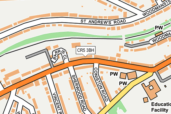 CR5 3BH map - OS OpenMap – Local (Ordnance Survey)