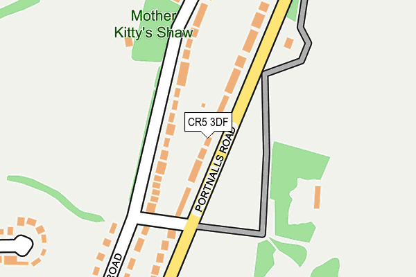 CR5 3DF map - OS OpenMap – Local (Ordnance Survey)