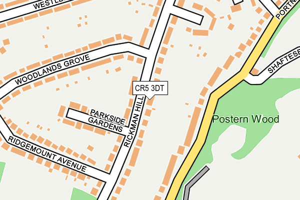 CR5 3DT map - OS OpenMap – Local (Ordnance Survey)