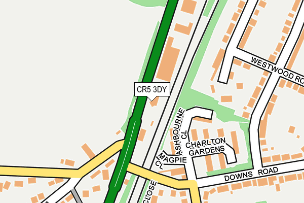 CR5 3DY map - OS OpenMap – Local (Ordnance Survey)