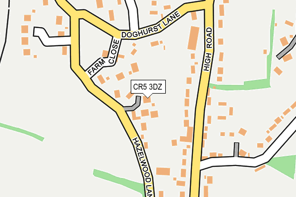 CR5 3DZ map - OS OpenMap – Local (Ordnance Survey)