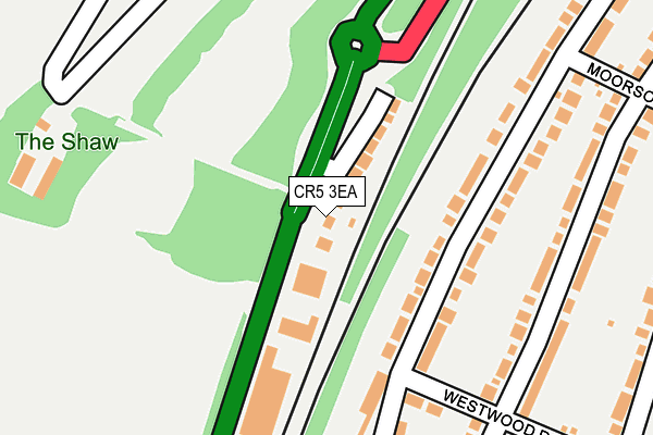 CR5 3EA map - OS OpenMap – Local (Ordnance Survey)