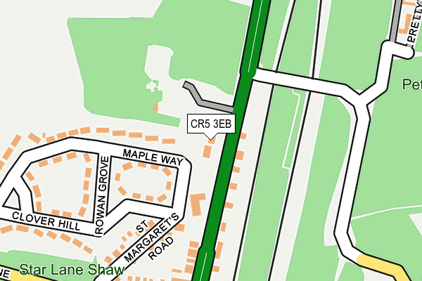 CR5 3EB map - OS OpenMap – Local (Ordnance Survey)