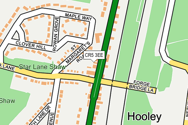 Map of HOOLEY NEWS AGENT LTD at local scale
