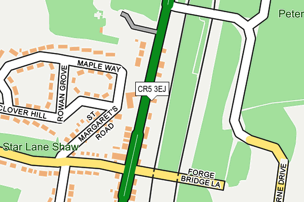 CR5 3EJ map - OS OpenMap – Local (Ordnance Survey)