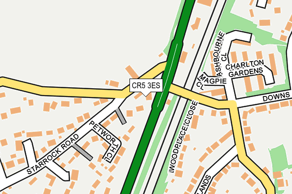CR5 3ES map - OS OpenMap – Local (Ordnance Survey)