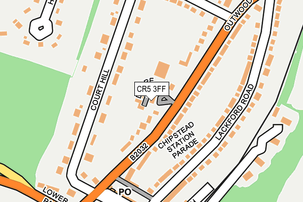 CR5 3FF map - OS OpenMap – Local (Ordnance Survey)