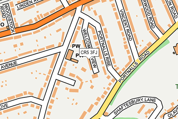 CR5 3FJ map - OS OpenMap – Local (Ordnance Survey)