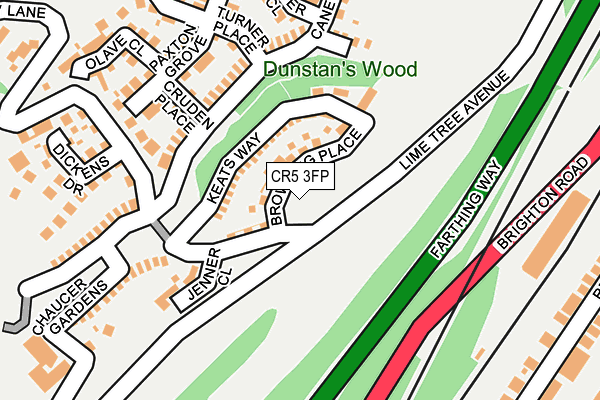 CR5 3FP map - OS OpenMap – Local (Ordnance Survey)