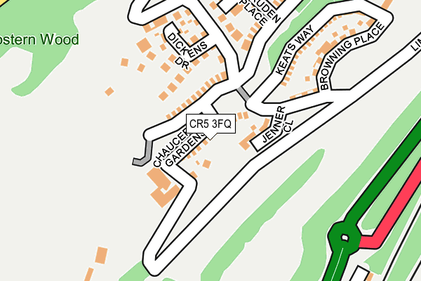 CR5 3FQ map - OS OpenMap – Local (Ordnance Survey)