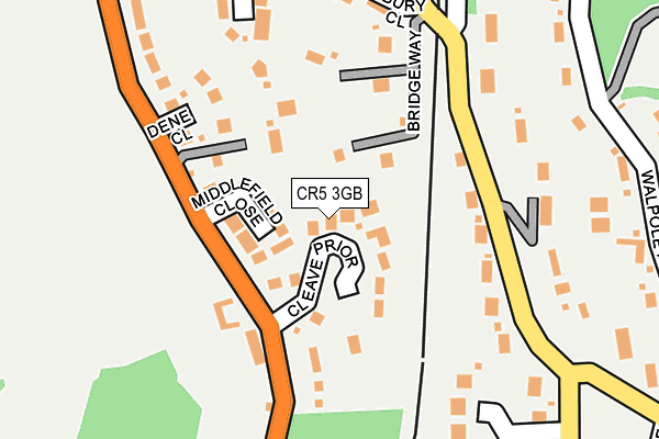 CR5 3GB map - OS OpenMap – Local (Ordnance Survey)