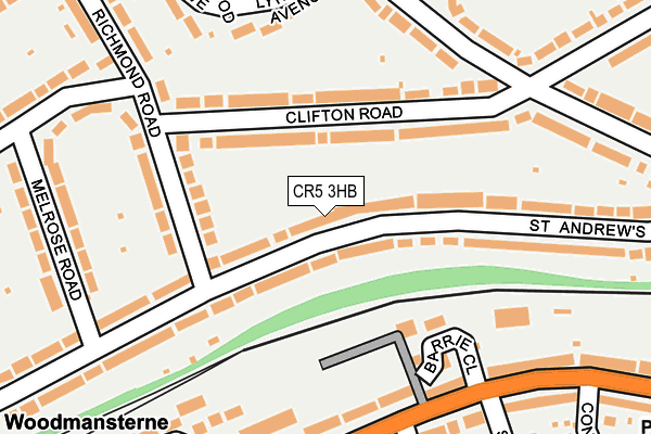 CR5 3HB map - OS OpenMap – Local (Ordnance Survey)