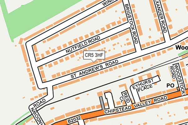 CR5 3HF map - OS OpenMap – Local (Ordnance Survey)