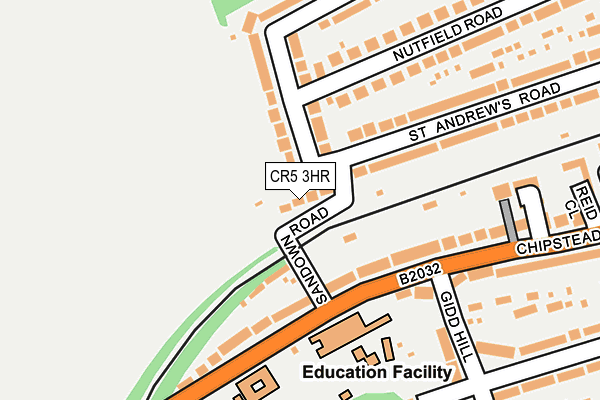 CR5 3HR map - OS OpenMap – Local (Ordnance Survey)