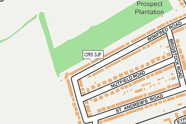 CR5 3JF map - OS OpenMap – Local (Ordnance Survey)