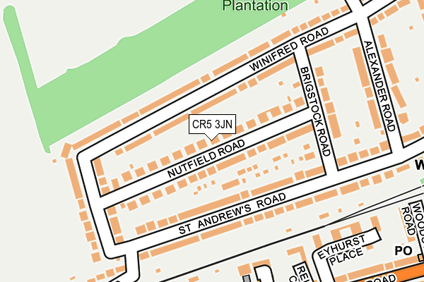 CR5 3JN map - OS OpenMap – Local (Ordnance Survey)