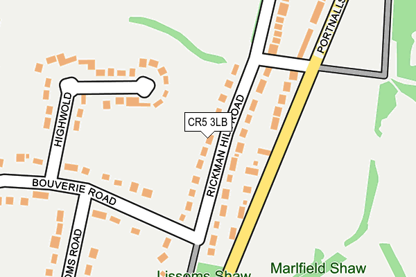 CR5 3LB map - OS OpenMap – Local (Ordnance Survey)