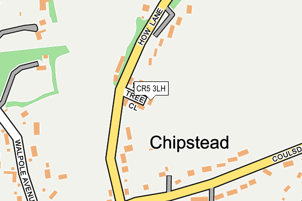 CR5 3LH map - OS OpenMap – Local (Ordnance Survey)