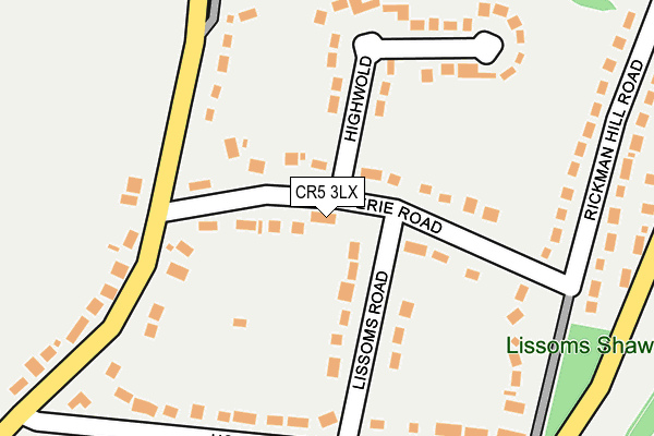 CR5 3LX map - OS OpenMap – Local (Ordnance Survey)