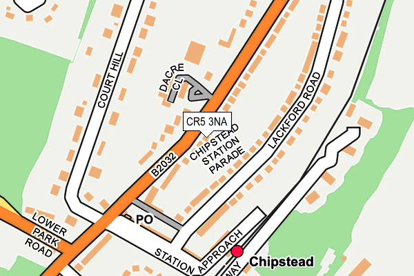 CR5 3NA map - OS OpenMap – Local (Ordnance Survey)