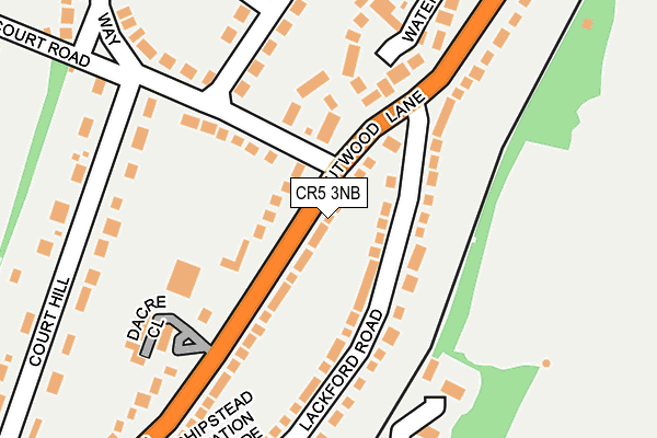 CR5 3NB map - OS OpenMap – Local (Ordnance Survey)